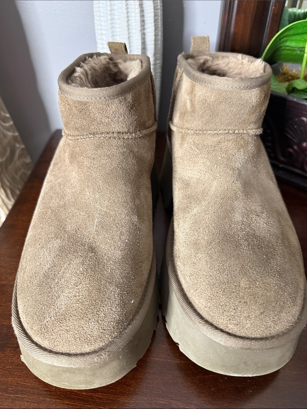 UGG Kids Chestnut Suede Ankle Boots